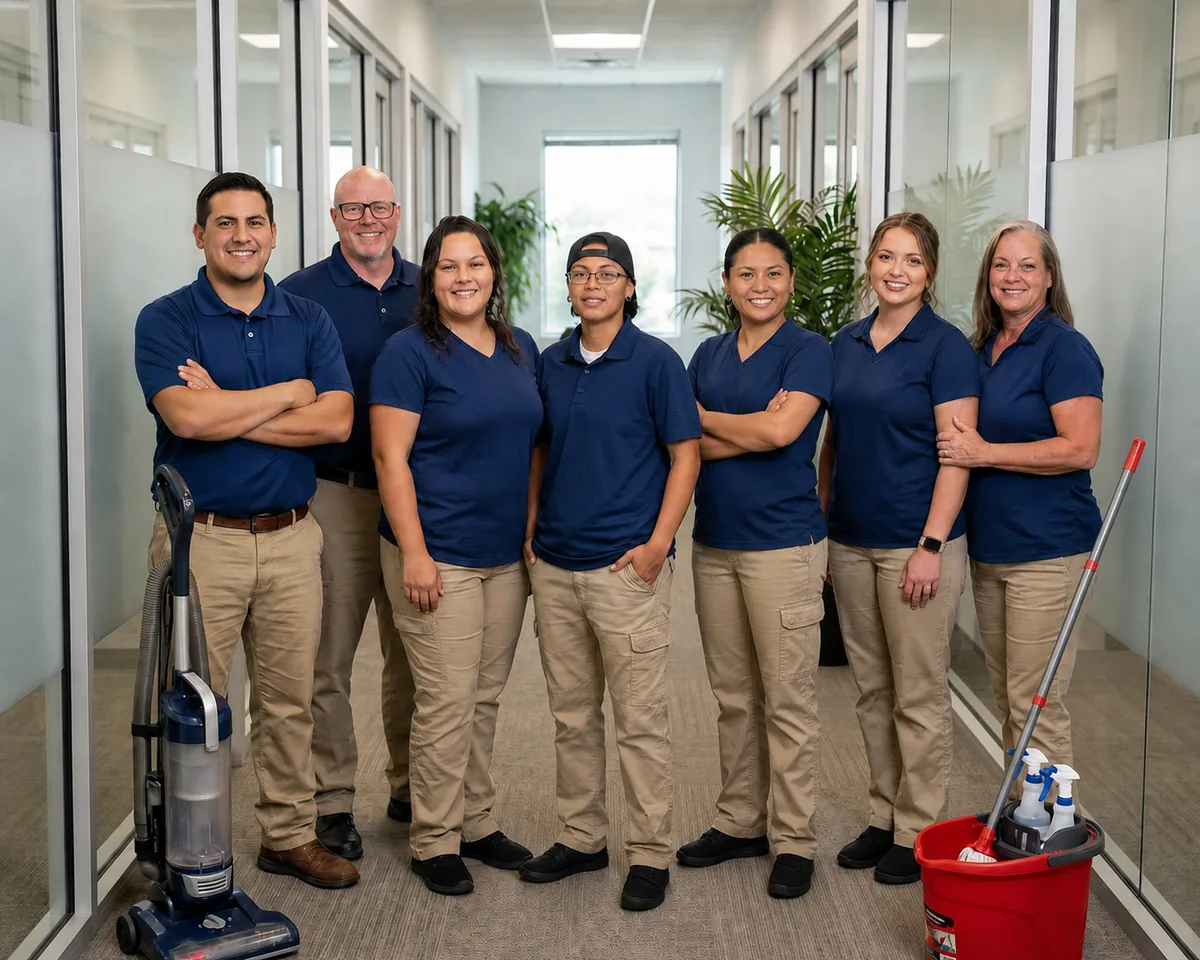 All That Cleaning and More crew at a Jacksonville office